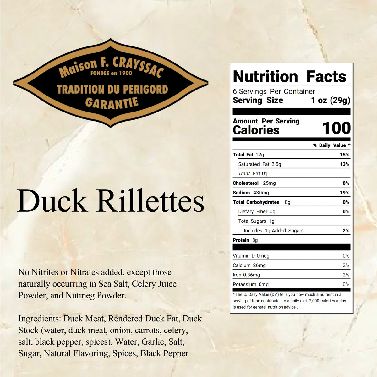 Duck Rillettes (8oz), image 3 of 3