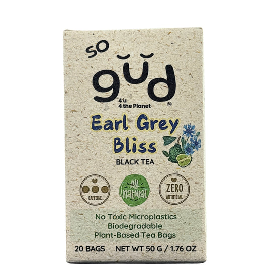 Earl Grey Bliss Black Tea | Plant-based Tea Bags, image 3 of 4