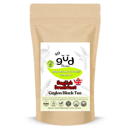 English Breakfast Single Estate Ceylon Black Tea | Plant-based Tea Bags