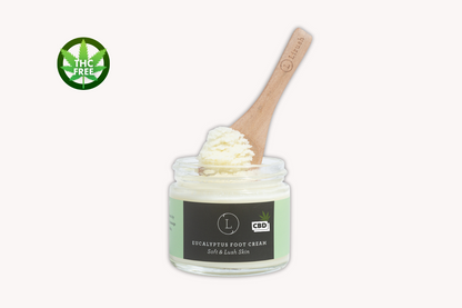 CBD Eucalyptus Shea Butter Foot Cream with CBD (THC free), Health & Beauty from Lizush