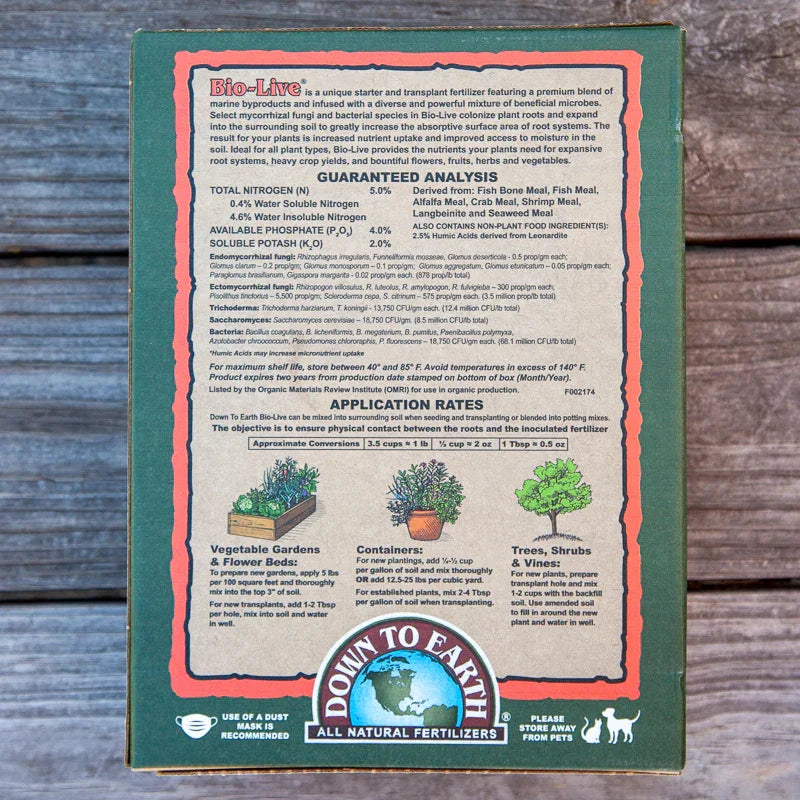Bio-Live 5-4-2 Fertilizer (4 lb), Garden from Grow Organic