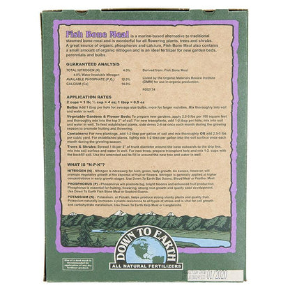 Fish Bone Meal 4-12-0 (5 lb), Garden from Grow Organic