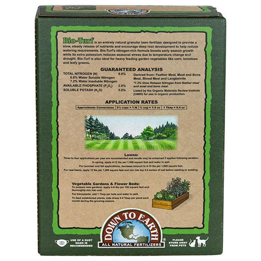 Bio-Turf 8-3-5 Fertilizer (4 lb Box), Garden from Grow Organic