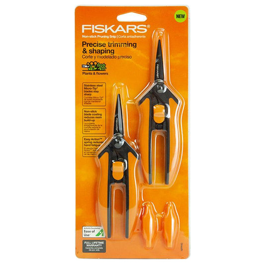 Fiskars Softgrip Nonstick Micro-Tip Snip (2/pk), Garden from Grow Organic