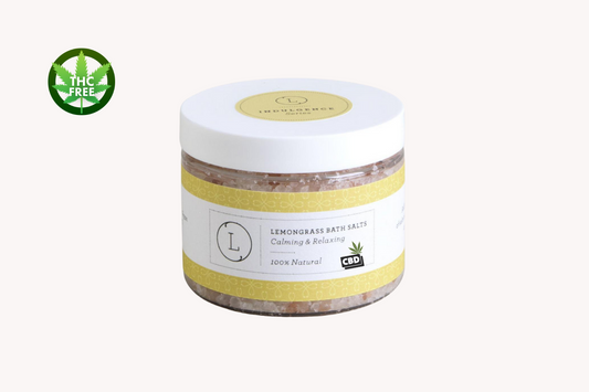CBD Grapefruit Natural Bath Salt Soak with CBD. Made with Dead sea, Epsom and Himalayan salts (THC free), Health & Beauty from Lizush