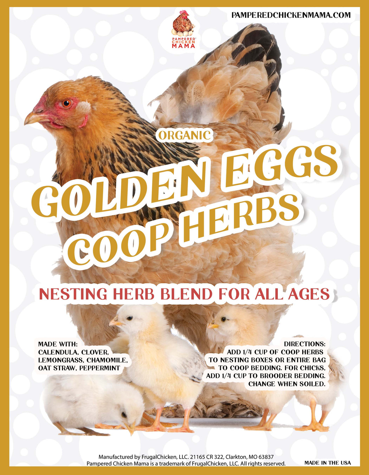 Golden Eggs Nesting Herbs from Dahlia Pets
