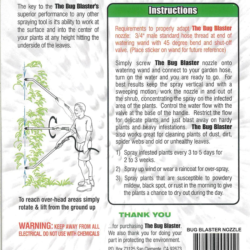 Bug Blaster Spray Nozzle, Garden from Grow Organic