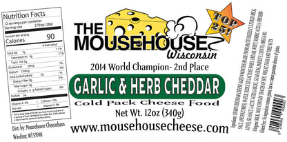 Garlic & Herb Cheddar Spread, 12 oz