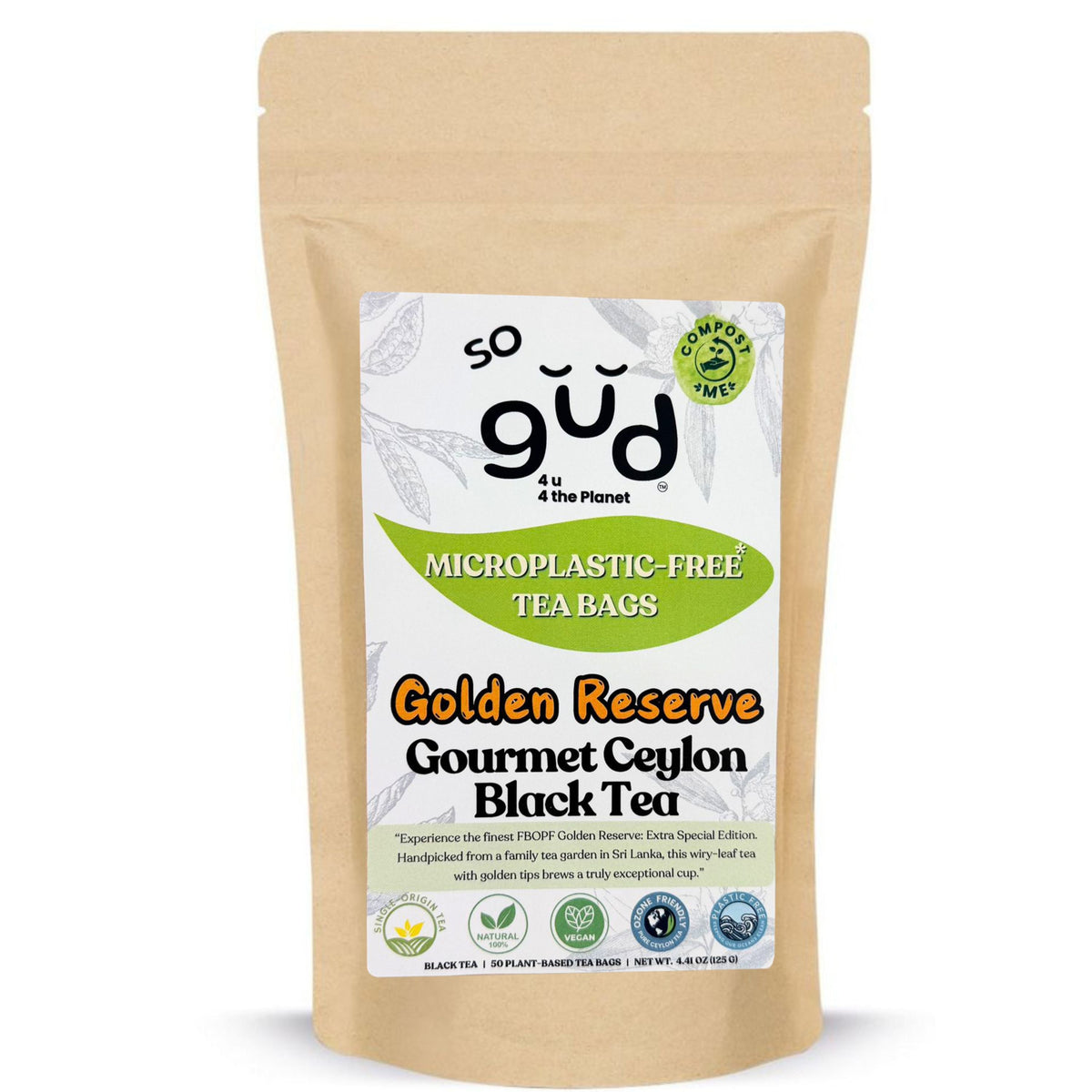Golden Reserve Black Tea | Plant-based Tea Bags