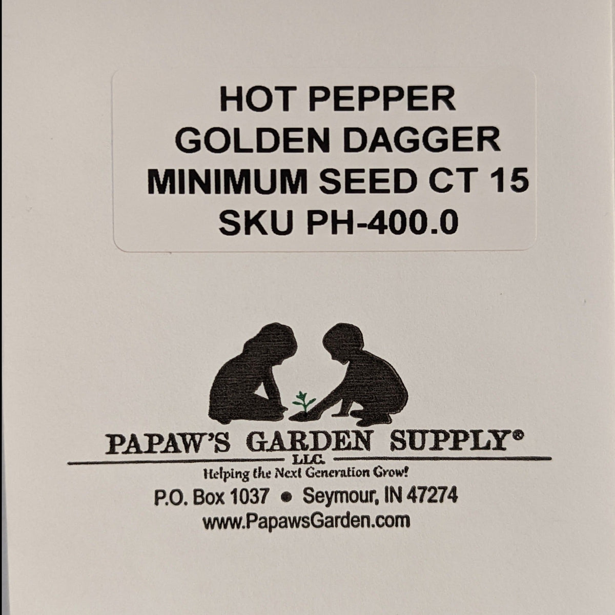 Golden Dagger Hybrid Hot Pepper Seeds, image 3 of 5
