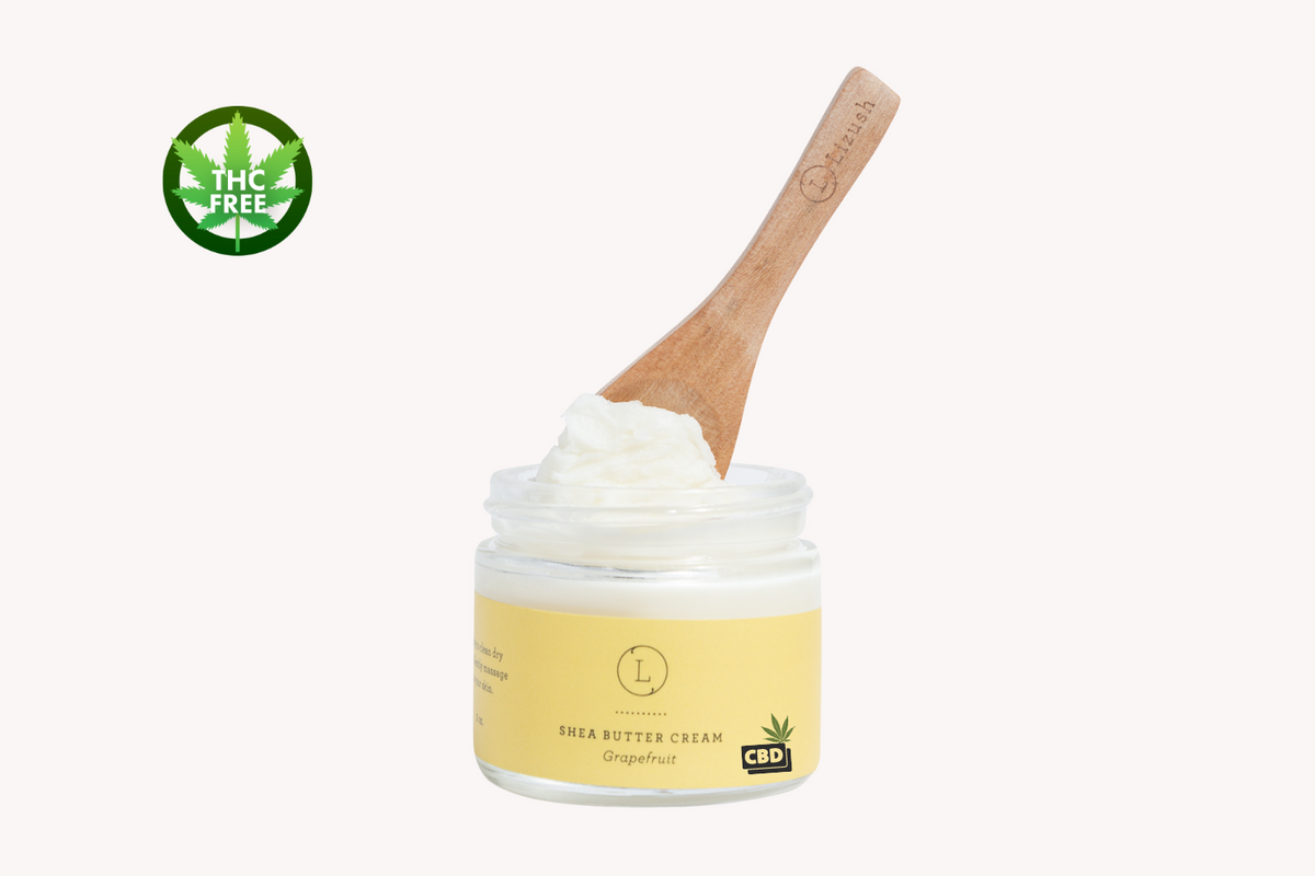 CBD Grapefruit Shea Butter Body Cream with CBD, Shea Body Lotion (THC free), Health & Beauty from Lizush