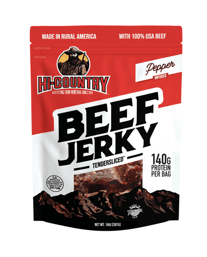 Pepper Infused Beef Jerky, Jerky from Hi-Country Snack Foods Inc.