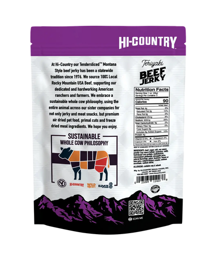 Teriyaki Infused Beef Jerky, Jerky from Hi-Country Snack Foods Inc.