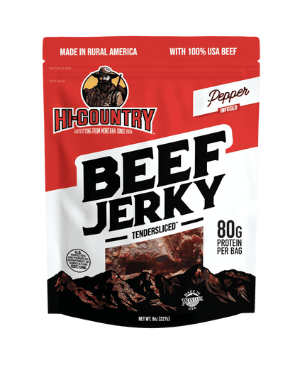 Pepper Infused Beef Jerky, Jerky from Hi-Country Snack Foods Inc.