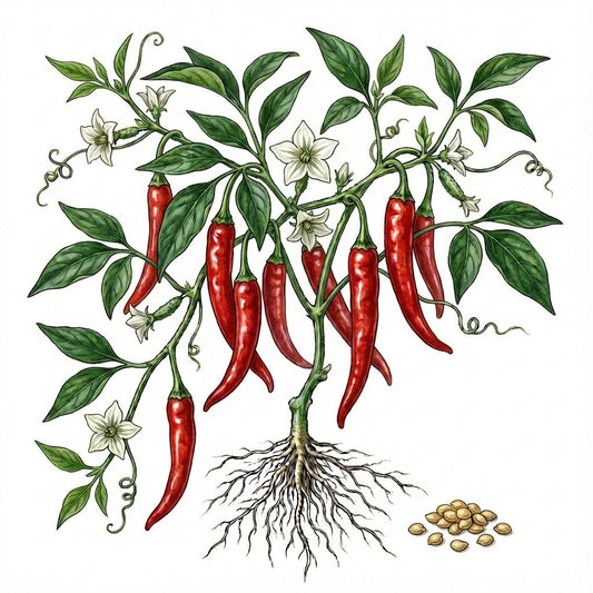 HOT PEPPER Seeds, Cayenne