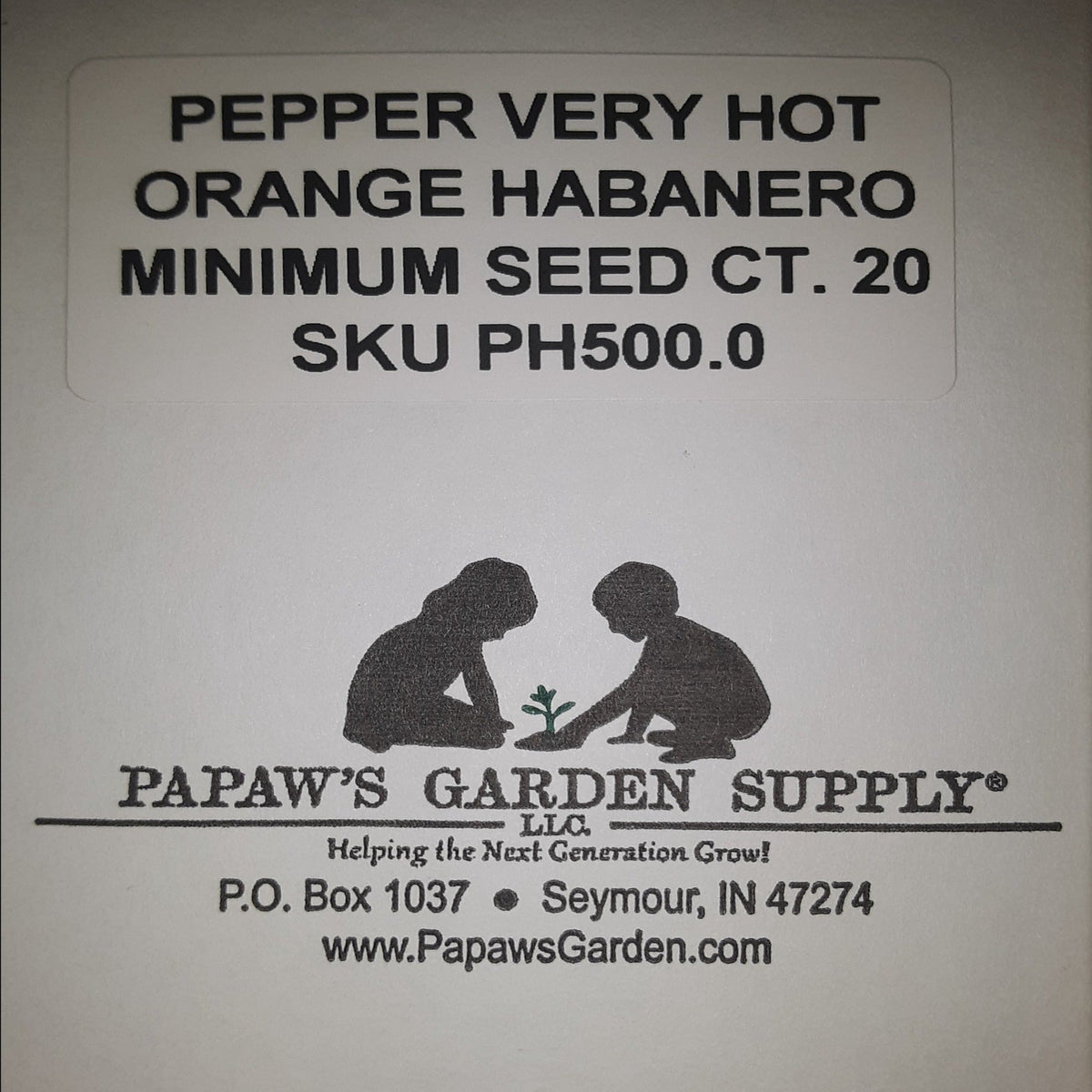 Habanero Orange VERY HOT Pepper Seeds, image 3 of 5