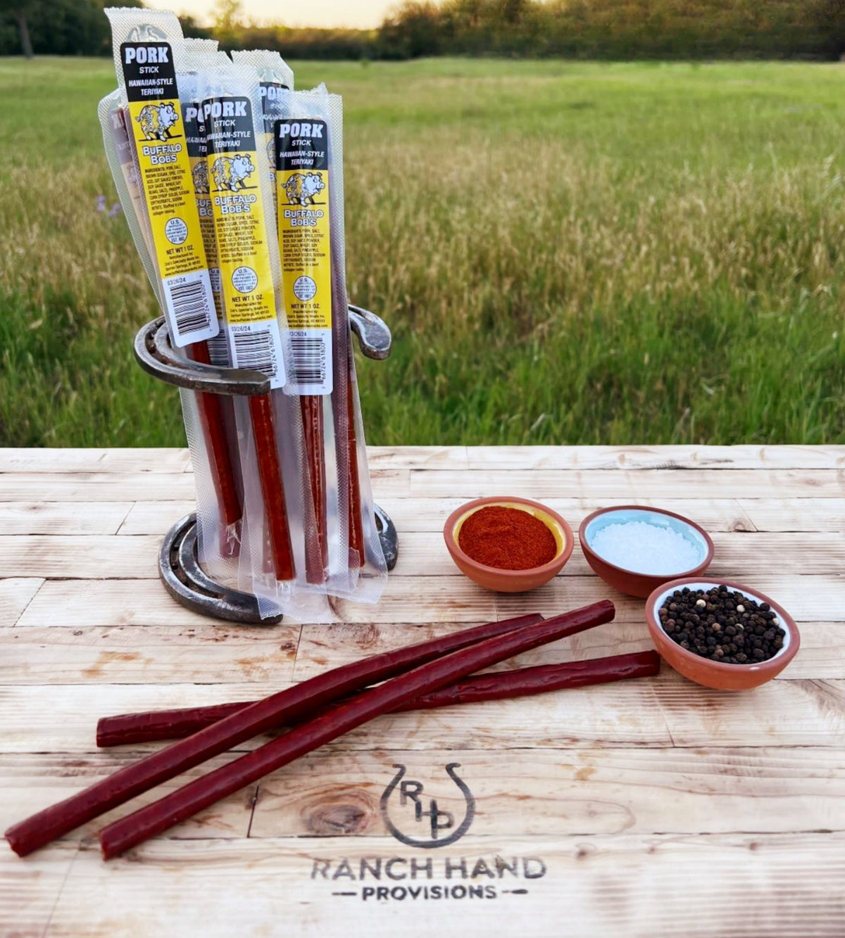 Hawaiian Pork Jerky Stick, Meat from Ranch Hand Provisions