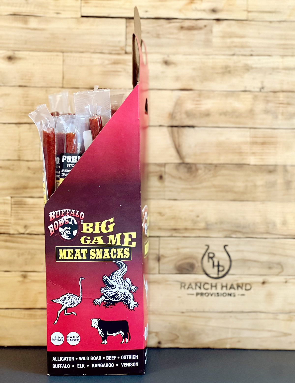 Hawaiian Pork Jerky Stick, Meat from Ranch Hand Provisions