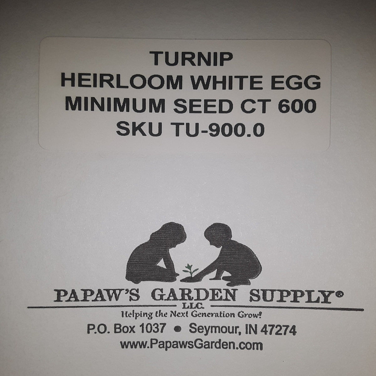 White Egg Heirloom Turnip Seeds, image 3 of 5