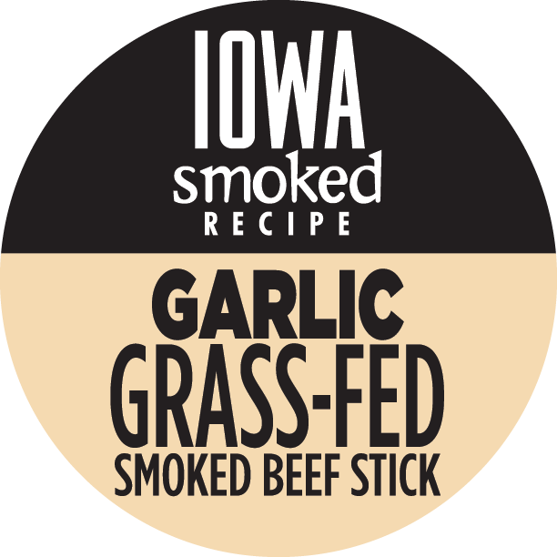 Garlic, Iowa Smoked Recipe, 100% Grass-Fed Beef Bites, 8-oz Packages
