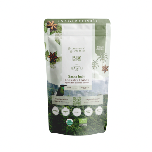Dark Chocolate covered Sacha Inchi by Ancestral Organics