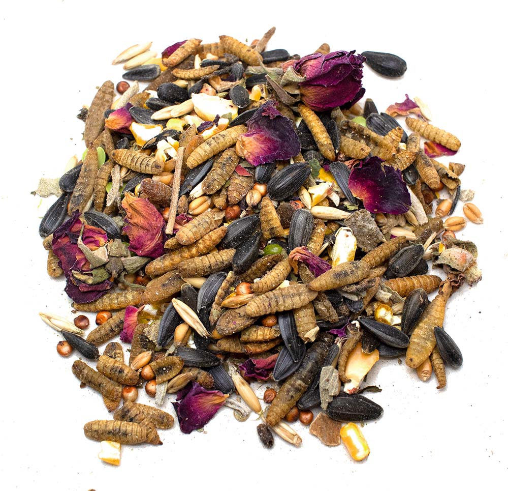 Sunflower Power Textured Treat With Sunflower Seeds, BloomGrubs, Rose, Sage, Corn from Dahlia Pets
