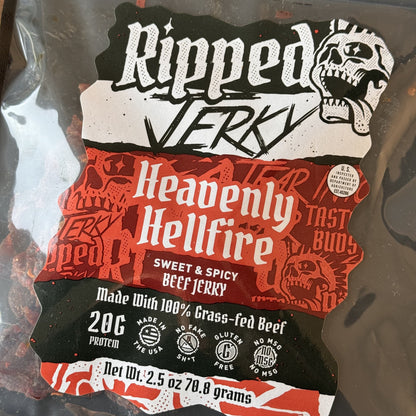 Ripped Jerky, Meat from Beck Ranch Premium Beef