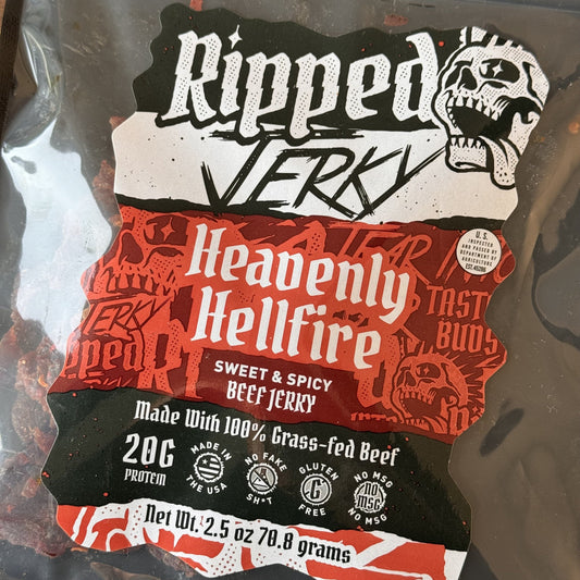 Ripped Jerky, Meat from Beck Ranch Premium Beef