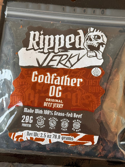 Ripped Jerky, Meat from Beck Ranch Premium Beef