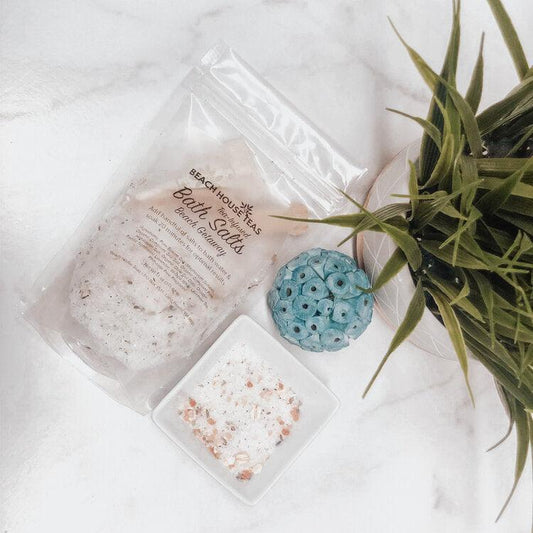 Beach Getaway Tea-Infused Bath Salts, Bath Additives from Beach House Teas