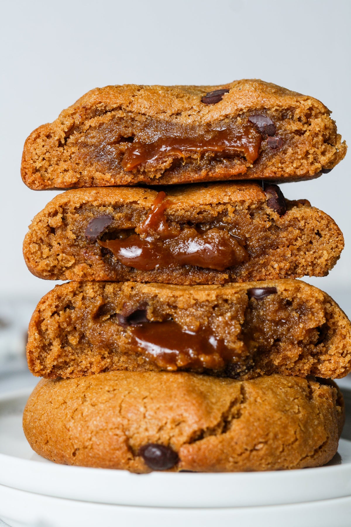 Caramel Stuffed Cookies by Sweet Addison's