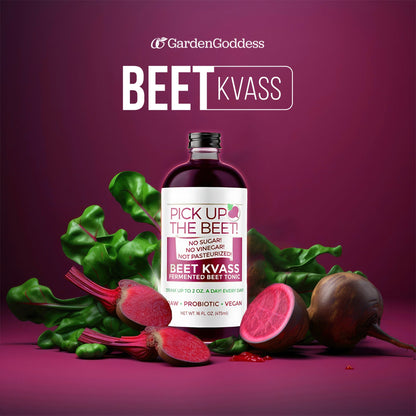 Beet Kvass trio, Beverage from Garden Goddess