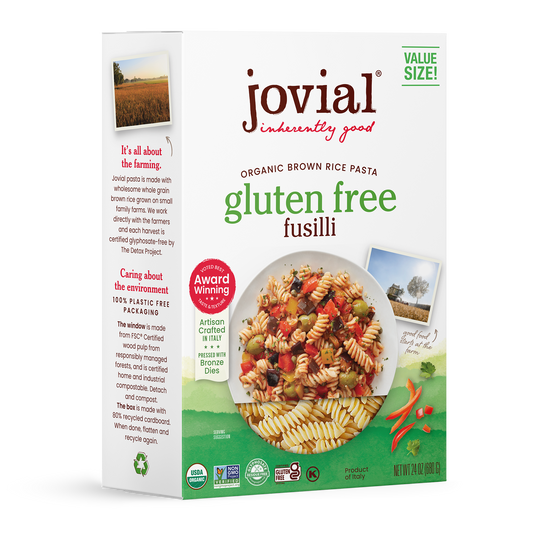 Organic Gluten Free Brown Rice Fusilli Family Size 24 oz. from Jovial Foods, Inc