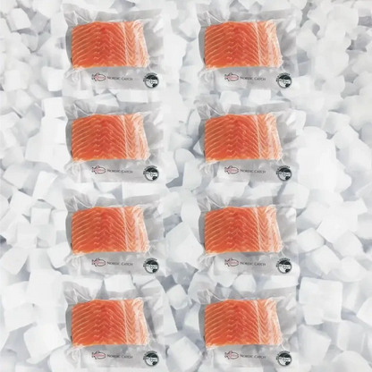 Wild Caught Salmon, Columbia River King Skin On (Bulk Case), Seafood from Nordic Catch