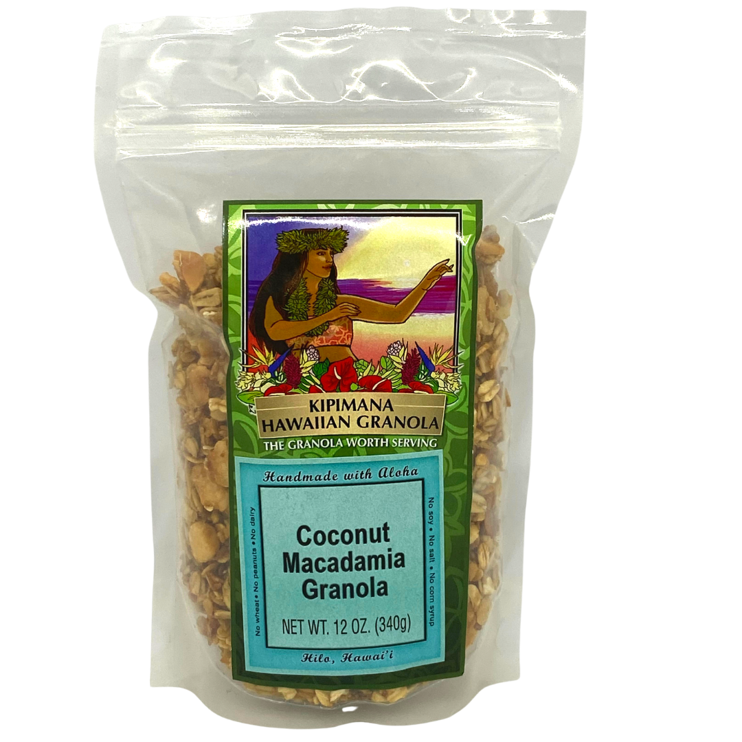 Kipimana Hawaiian Granola - Coconut Macadamia Granola by Tastes of Aloha