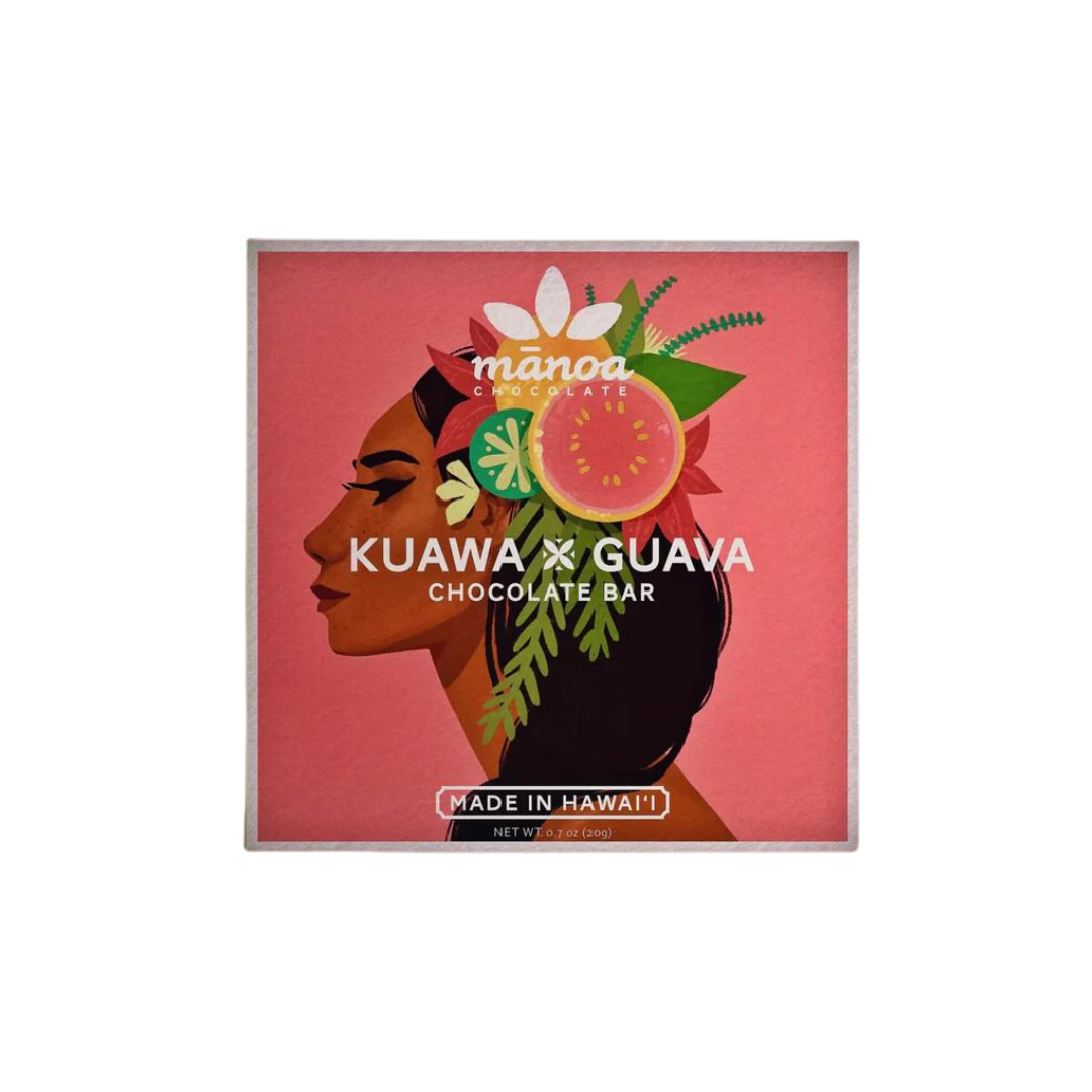Manoa Chocolate Kuawa x Guava 50% Dark Chocolate Mini Bar