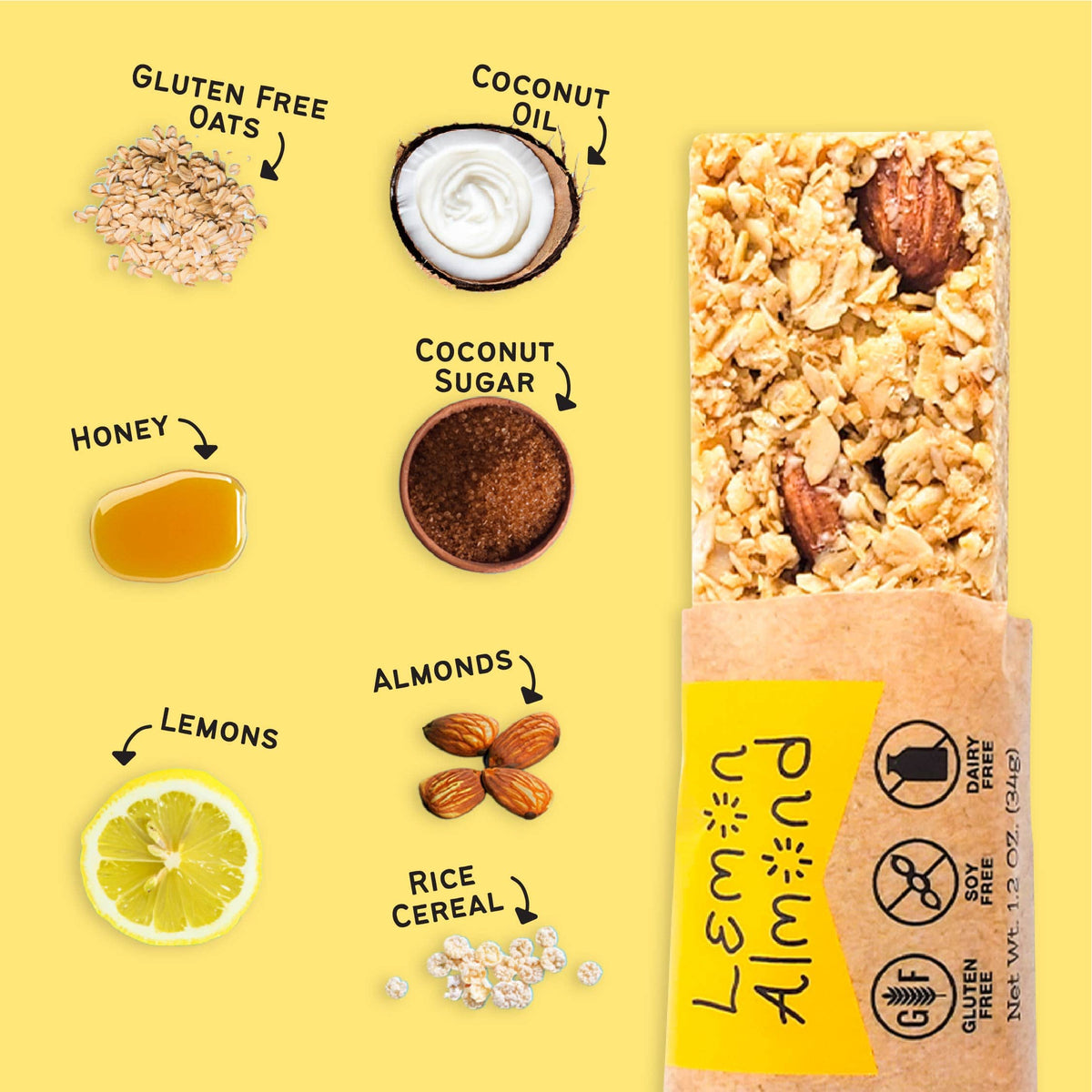 Lemon Almond Granola Bars, image 2 of 9