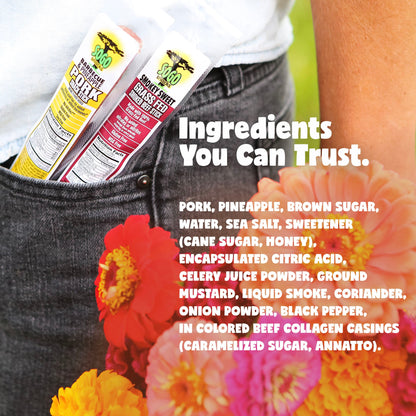 Barbecue & Pineapple - Premium Natural Pork, 1-oz Sticks