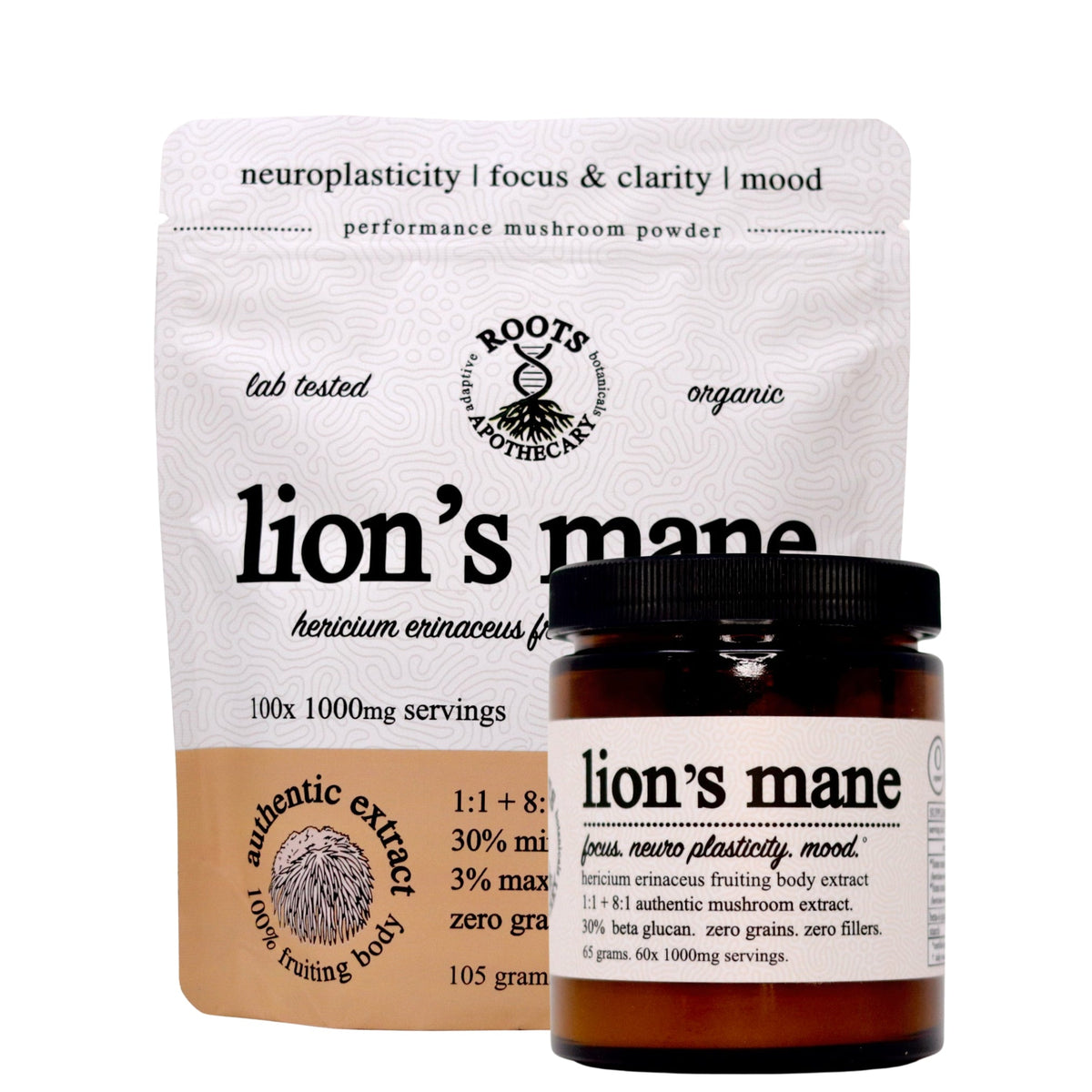 lion's mane extract. organic, Supplement from Roots Apothecary