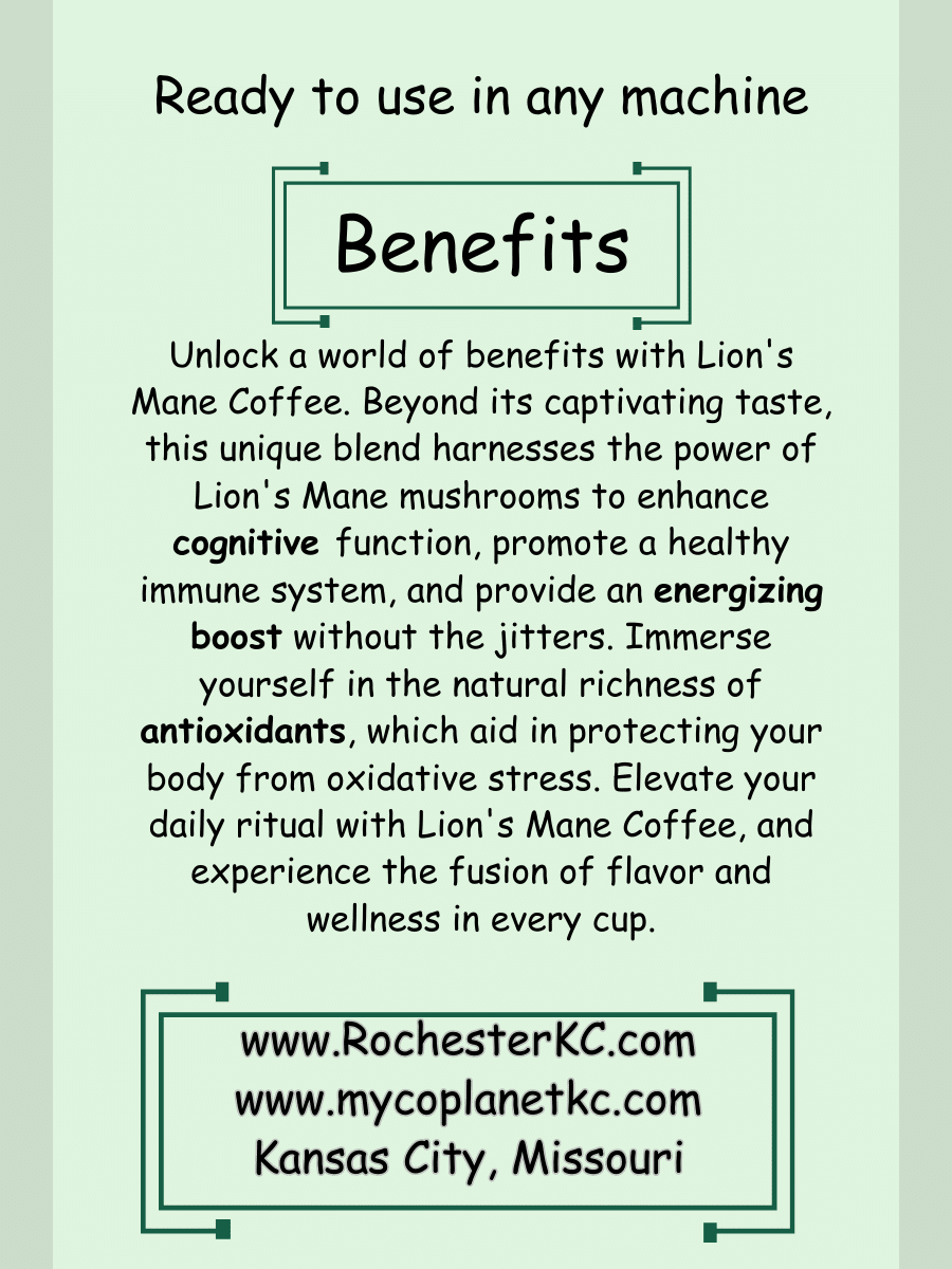 Lion’s Mane Organic Ground Coffee