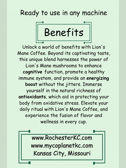 Lion’s Mane Organic Ground Coffee