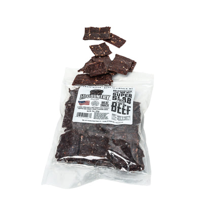 10 oz Beef Super Slab Bites, Jerky from Hi-Country Snack Foods Inc.