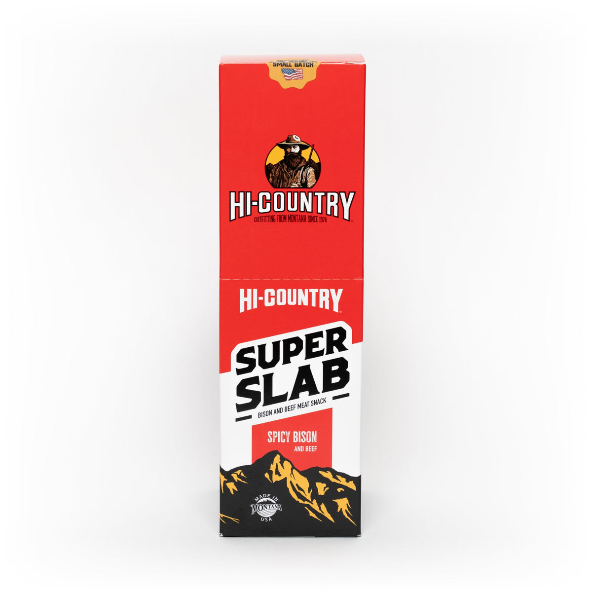 Hot & Spicy Bison Super Slab Caddy 20 CT, Jerky from Hi-Country Snack Foods Inc.
