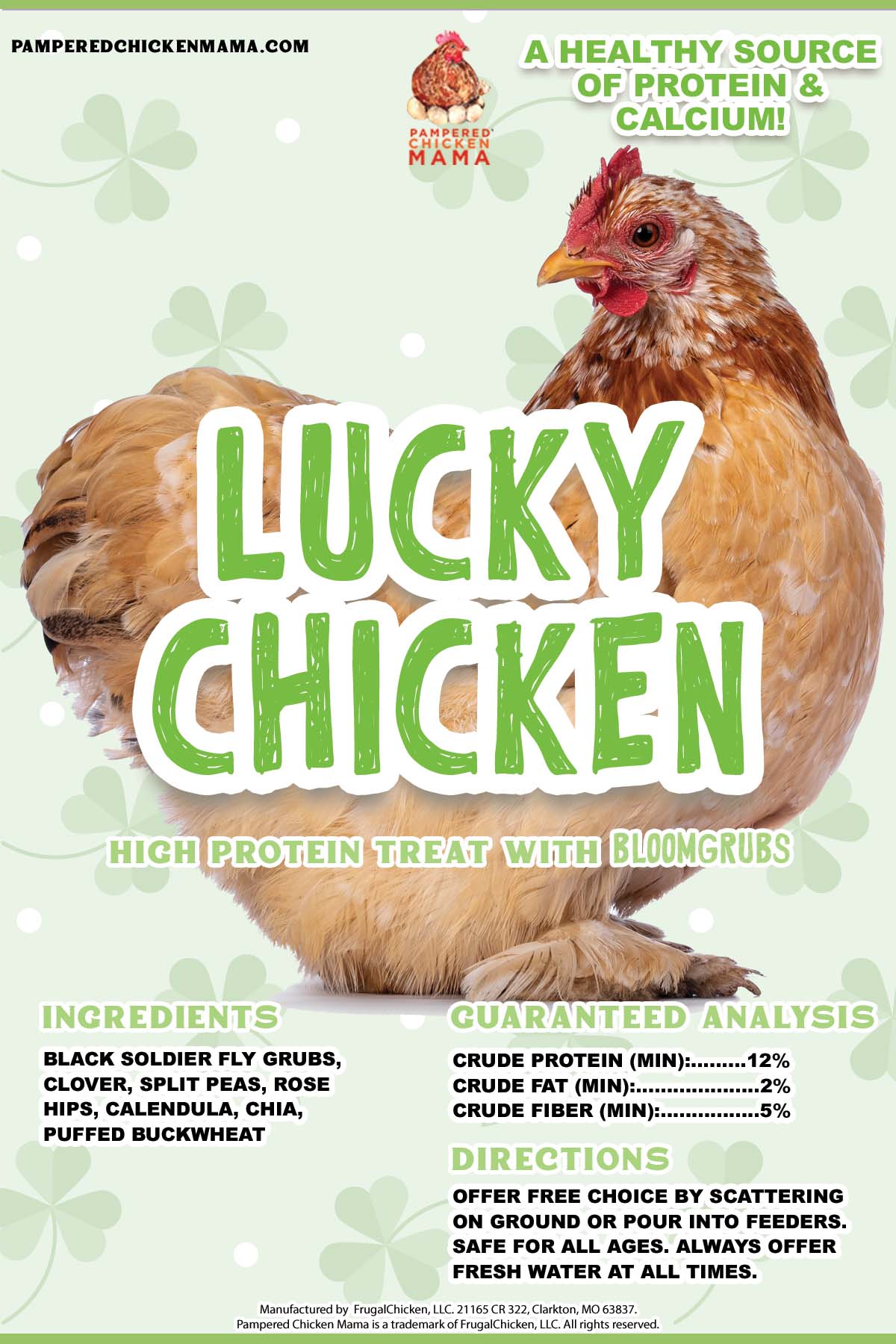 Lucky Chicken Textured Treat To Encourage Foraging from Dahlia Pets