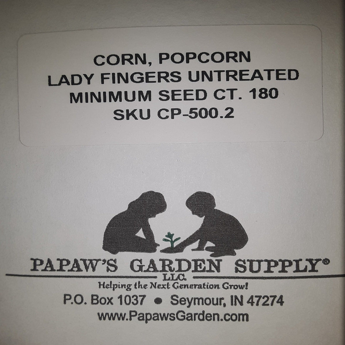 Lady Fingers Heirloom Popcorn Untreated Seeds, image 3 of 4