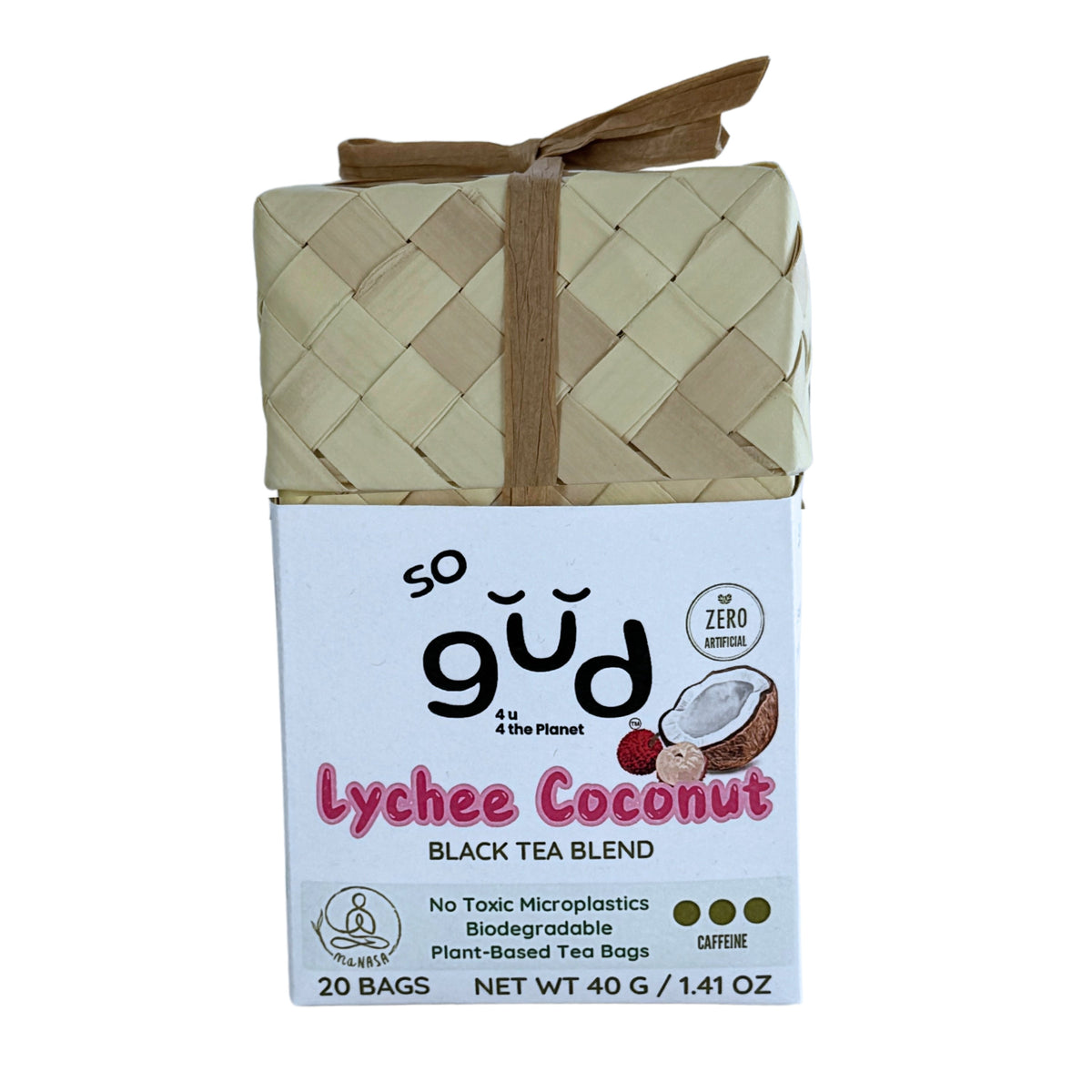 Lychee Coconut Black Tea | Plant-based Tea Bags