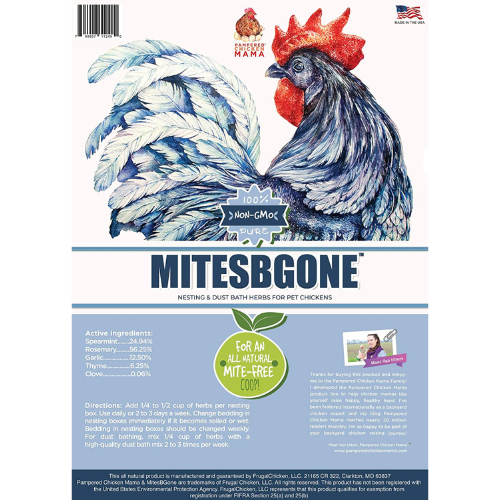 MitesBGone Herbal Blend For Nesting Boxes Or Dust Baths To Repel Mites, Herbs from Dahlia Pets
