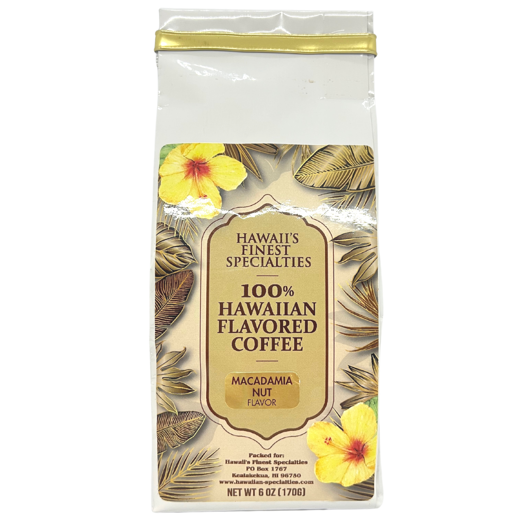 Hawaii's Finest Specialties - 100% Hawaiian Macadamia Nut Coffee by Tastes of Aloha