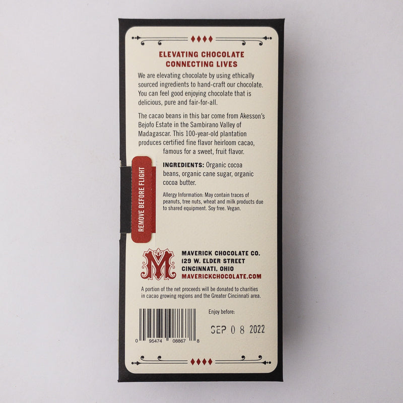65% Madagascar Dark Chocolate, Confection from MaverickChocolate