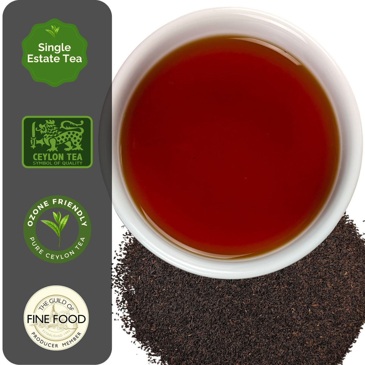 English Breakfast Dimbula BOP | Norwood Heights Gold | Ceylon Loose Leaf Strong Black Tea, image 5 of 11